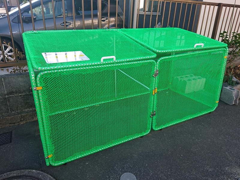 生ゴミを狙いカラスがゴミを漁るためゴミネットボックス カラスいけいけ を設置していただきました 岡田光正 オカダミツマサ 選挙ドットコム