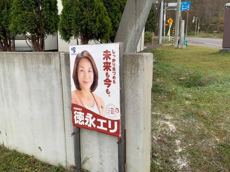 ポスターの貼り替え 徳永エリ参議のポスターが到着したので可能な範囲で張り替え作業を進めました 平賀貴幸 ヒラガタカユキ 選挙ドットコム