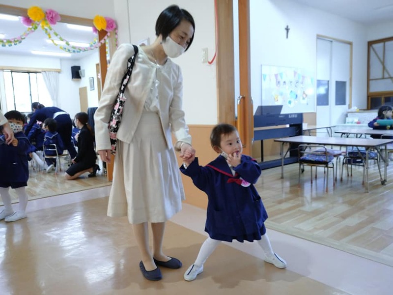 佐久市 マリア学園 カトリック幼稚園 第59回入園式 第4子の三女が未満児学級 はな組 清水秀三郎 シミズヒデサブロウ 選挙ドットコム