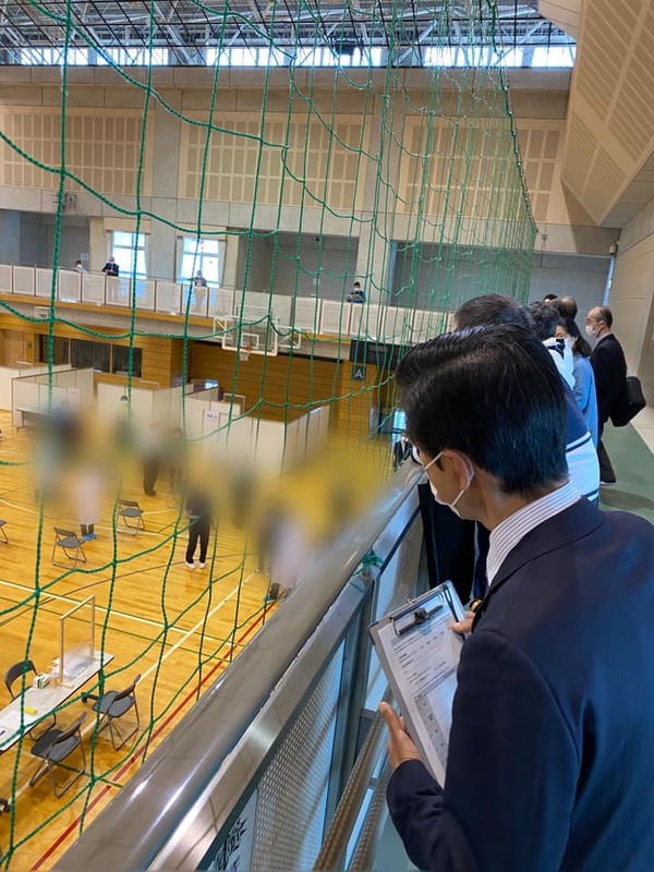 本日の活動 ワクチン接種シミュレーション 南 市民体育館独活小屋を後にして 3時から来るワクチ いなばみちのぶ イナバミチノブ 選挙ドットコム