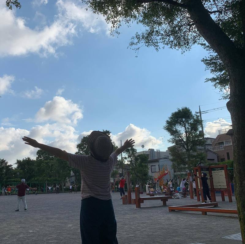 朝はさわやかな風の吹くお花茶屋公園でラジオ体操から1日の始まりです 高木信明 タカギノブアキ 選挙ドットコム