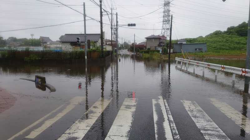 慈恩寺観音への通り抜け 通行止め 水没しますので 大型以外は壊れるご覚悟を 松本しょう マツモトショウ 選挙ドットコム