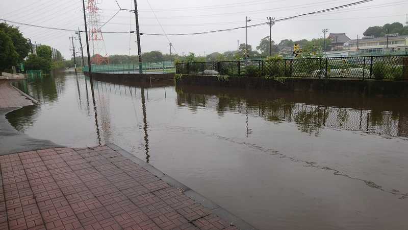 慈恩寺観音への通り抜け 通行止め 水没しますので 大型以外は壊れるご覚悟を 松本しょう マツモトショウ 選挙ドットコム